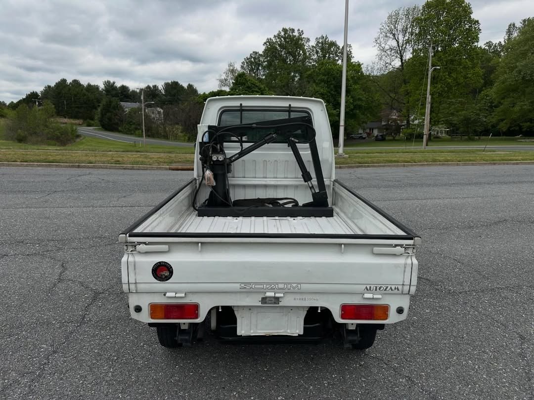 1996 Mazda Autozam Scrum V-DJ51T – Hydraulic Crane, Low Miles, Clean CA Title - Image 11