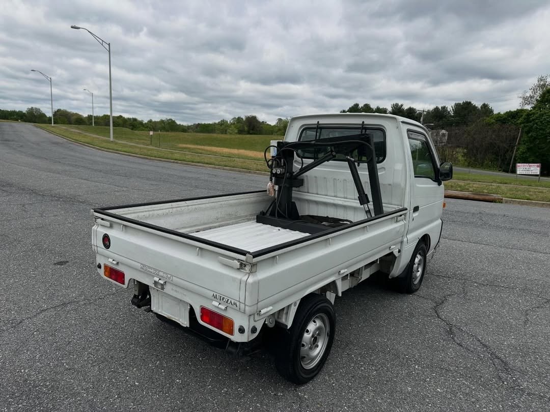 1996 Mazda Autozam Scrum V-DJ51T – Hydraulic Crane, Low Miles, Clean CA Title - Image 8