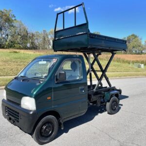 1999 Suzuki Carry 4x4 Scissor Lift Dump Truck | EFI, British Racing Green | GD-DB52T