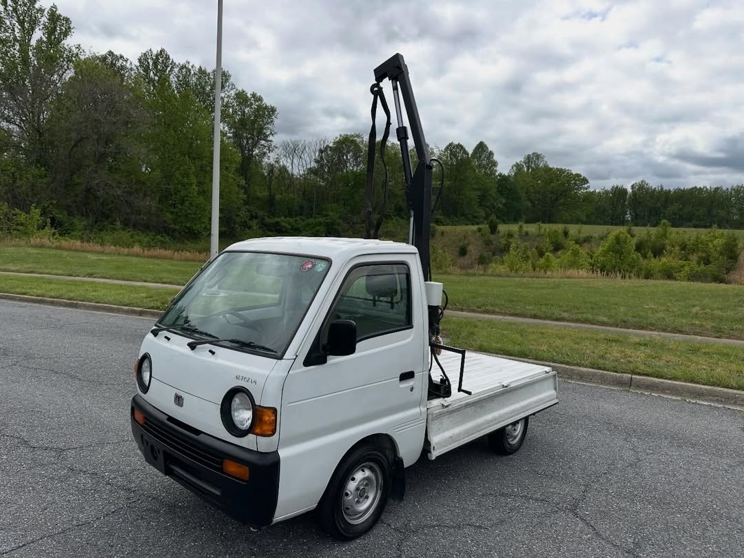 1996 Mazda Autozam Scrum V-DJ51T – Hydraulic Crane, Low Miles, Clean CA Title - Image 15