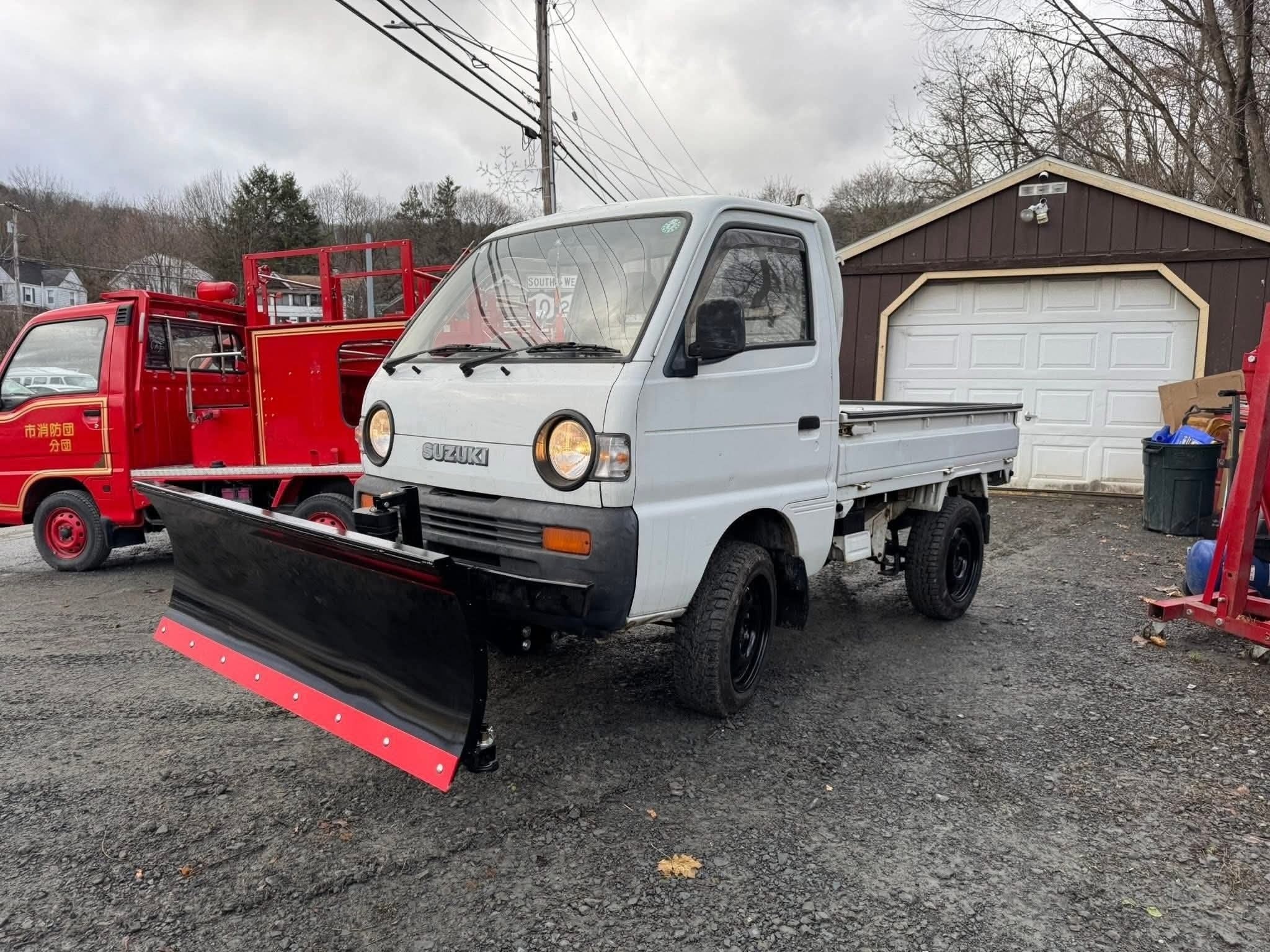 1995 Suzuki Carry 4WD Kei Truck with Snow Plow — 4-Speed Manual, High/Low Range, 58K Miles - Image 15