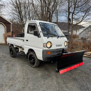 1995 Suzuki Carry 4WD Kei Truck with Snow Plow — 4-Speed Manual, High/Low Range, 58K Miles