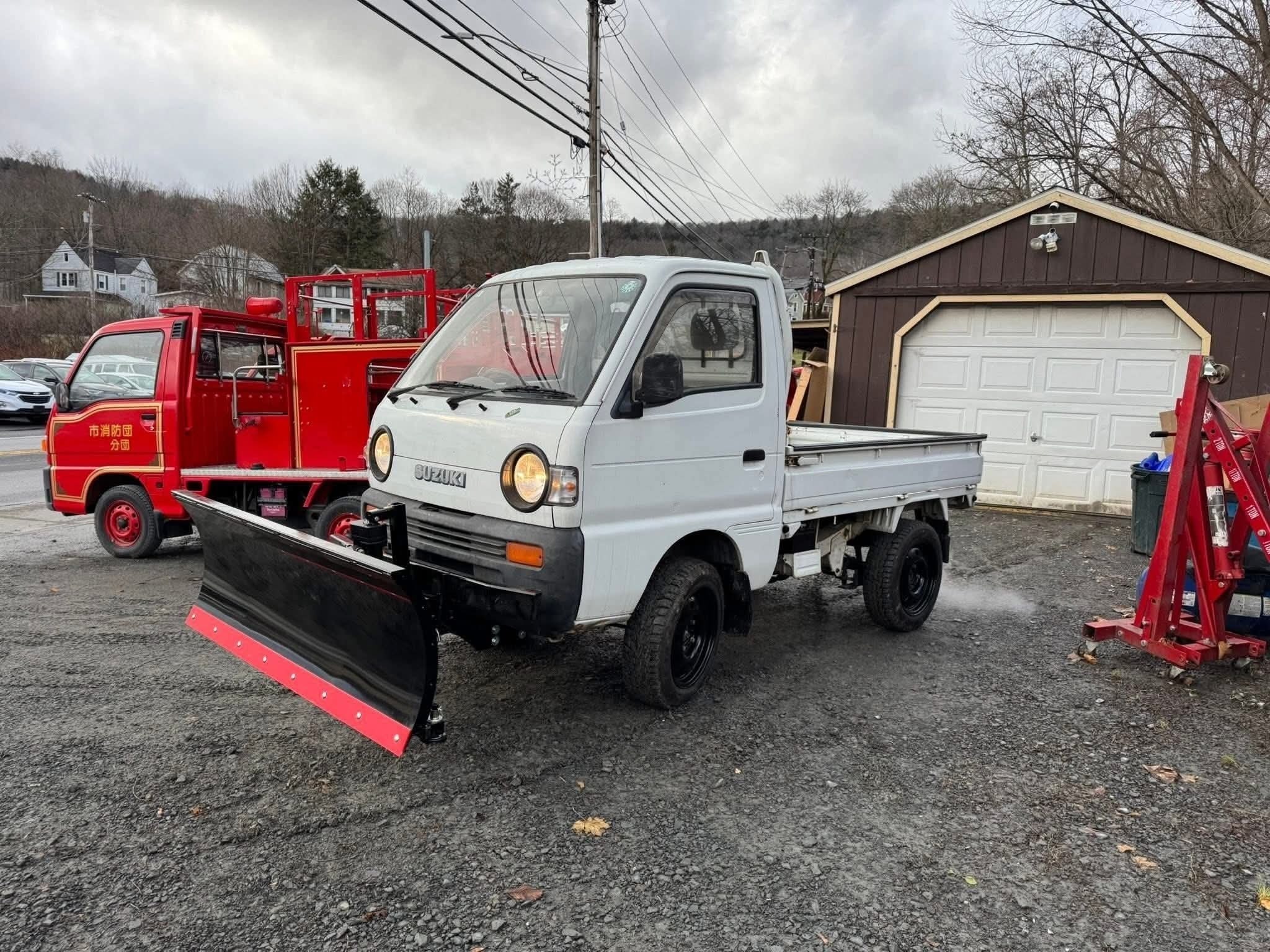 1995 Suzuki Carry 4WD Kei Truck with Snow Plow — 4-Speed Manual, High/Low Range, 58K Miles - Image 17
